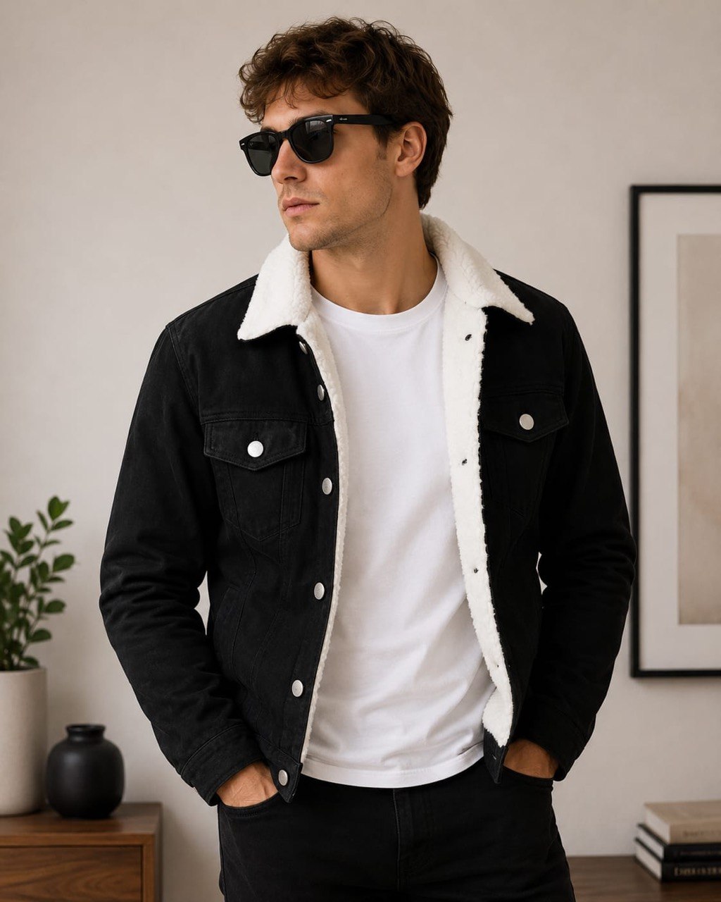 Chaqueta De Ante De Piel De Oveja