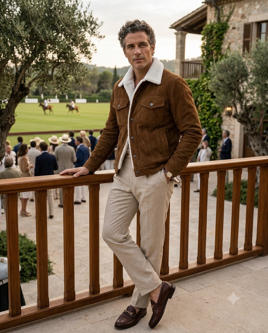 Chaqueta De Ante De Piel De Oveja