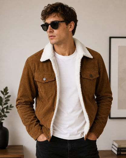 Chaqueta De Ante De Piel De Oveja